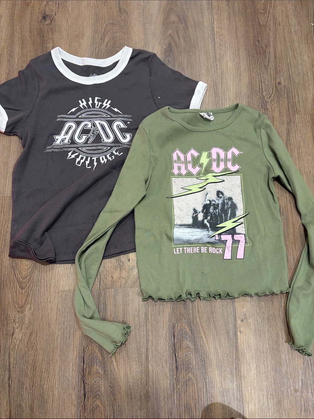 AC/DC Graphic Tops - 2 shirts